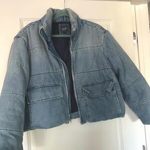 GAP | Oversized Denim Puffer